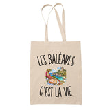 Tote Bag Beige Les Baléares c’est la vie