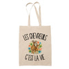 Tote Bag Beige Les chevreuils c'est la vie