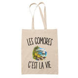 Tote Bag Beige Les Comores c’est la vie