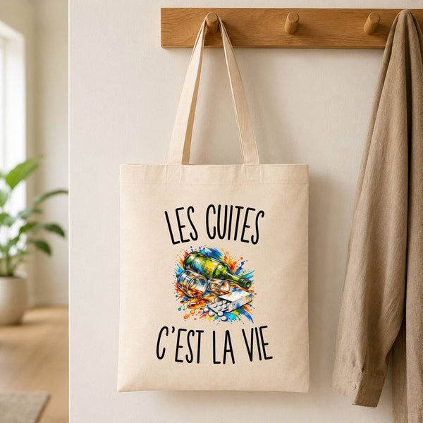Tote Bag Beige Les Cuites c’est la vie