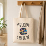 Tote Bag Beige Les Étoiles c’est la vie