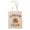 Tote Bag Beige Les étoiles de mer c'est la vie