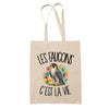 Tote Bag Beige Les faucons c'est la vie