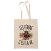 Tote Bag Beige Les férias c'est la vie