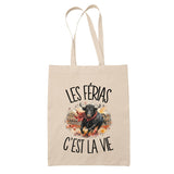 Tote Bag Beige Les férias c'est la vie