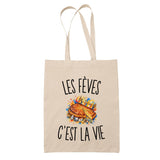 Tote Bag Beige Les Fèves c’est la vie