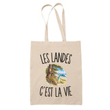 Tote Bag Beige Les Landes c’est la vie