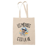 Tote Bag Beige Les méduses c'est la vie