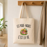 Tote Bag Beige Les Pique-Niques c’est la vie