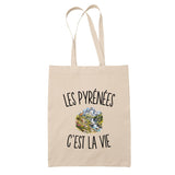 Tote Bag Beige Les Pyrénées c’est la vie