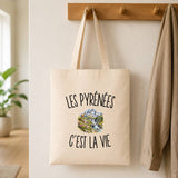 Tote Bag Beige Les Pyrénées c’est la vie