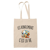 Tote Bag Beige Les Ronflements c’est la vie