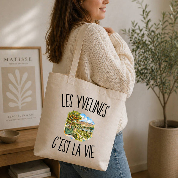 Tote Bag Beige Les Yvelines c’est la vie