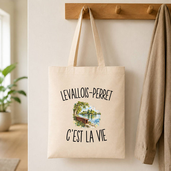 Tote Bag Beige Levallois-Perret c’est la vie
