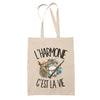 Tote Bag Beige L'harmonie c'est la vie