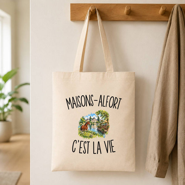 Tote Bag Beige Maisons-Alfort c’est la vie
