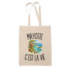 Tote Bag Beige Mayotte c’est la vie