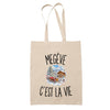 Tote Bag Beige Megève c’est la vie