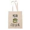 Tote Bag Beige Melun c’est la vie
