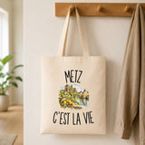 Tote Bag Beige Metz c’est la vie