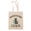 Tote Bag Beige Mon Berger Hollandais c'est ma vie