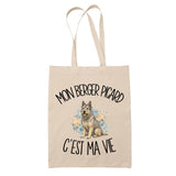 Tote Bag Beige Mon Berger Picard c'est ma vie