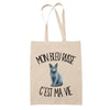 Tote Bag Beige Mon Bleu Russe c'est ma vie