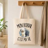 Tote Bag Beige Mon Bobtail c'est ma vie