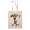 Tote Bag Beige Mon Burmese c'est ma vie