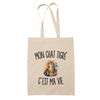 Tote Bag Beige Mon Chat Tigré c’est ma vie