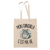 Tote Bag Beige Mon chinchilla c'est ma vie