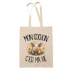 Tote Bag Beige Mon cochon c'est ma vie