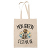 Tote Bag Beige Mon Griffon c'est ma vie