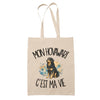 Tote Bag Beige Mon Hovawart c'est ma vie