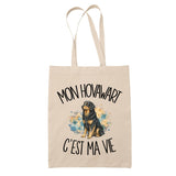 Tote Bag Beige Mon Hovawart c'est ma vie