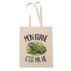 Tote Bag Beige Mon iguane c'est ma vie