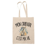 Tote Bag Beige Mon Oriental c'est ma vie