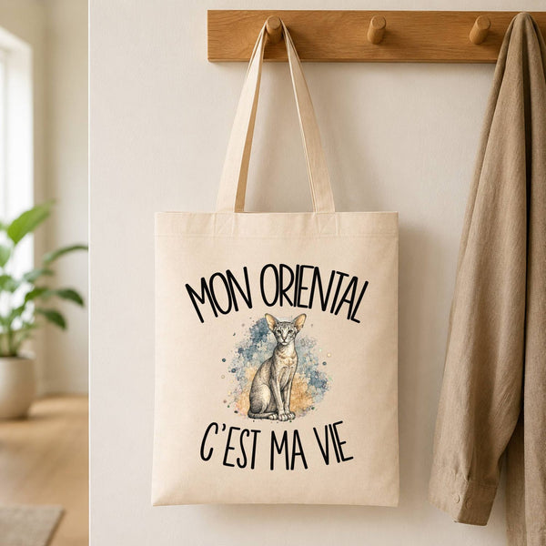 Tote Bag Beige Mon Oriental c'est ma vie
