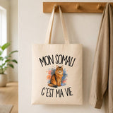 Tote Bag Beige Mon Somali c'est ma vie