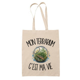 Tote Bag Beige Mon terrarium c'est ma vie