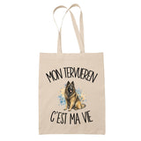 Tote Bag Beige Mon Tervueren c'est ma vie