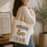 Tote Bag Beige Montauban c’est la vie