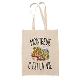 Tote Bag Beige Montreuil c’est la vie