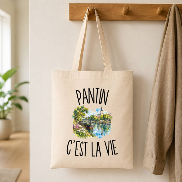 Tote Bag Beige Pantin c’est la vie