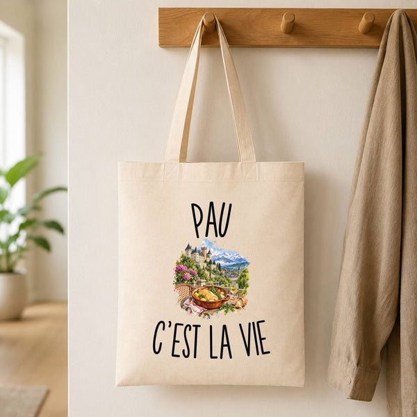 Tote Bag Beige Pau c’est la vie