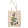 Tote Bag Beige Poissy c’est la vie
