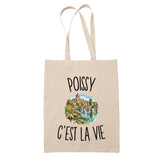 Tote Bag Beige Poissy c’est la vie