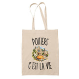 Tote Bag Beige Poitiers c’est la vie