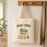 Tote Bag Beige Pontault-Combault c’est la vie