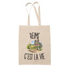 Tote Bag Beige Reims c’est la vie